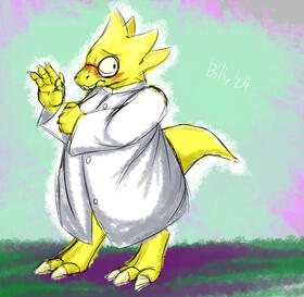 Personal Sketch of Alphys from Undertale